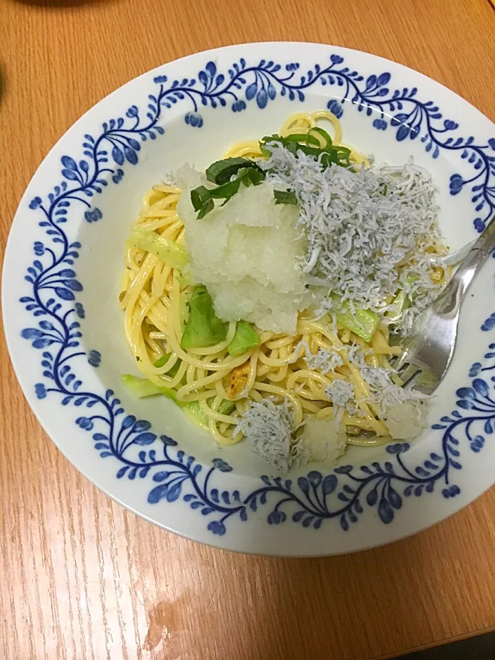 Snapdishの料理写真:しらすパスタ|ぽんちょさん