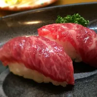 Snapdishの料理写真:馬肉寿司 @むつ五郎 熊本|Kazuhiko Yoshidaさん