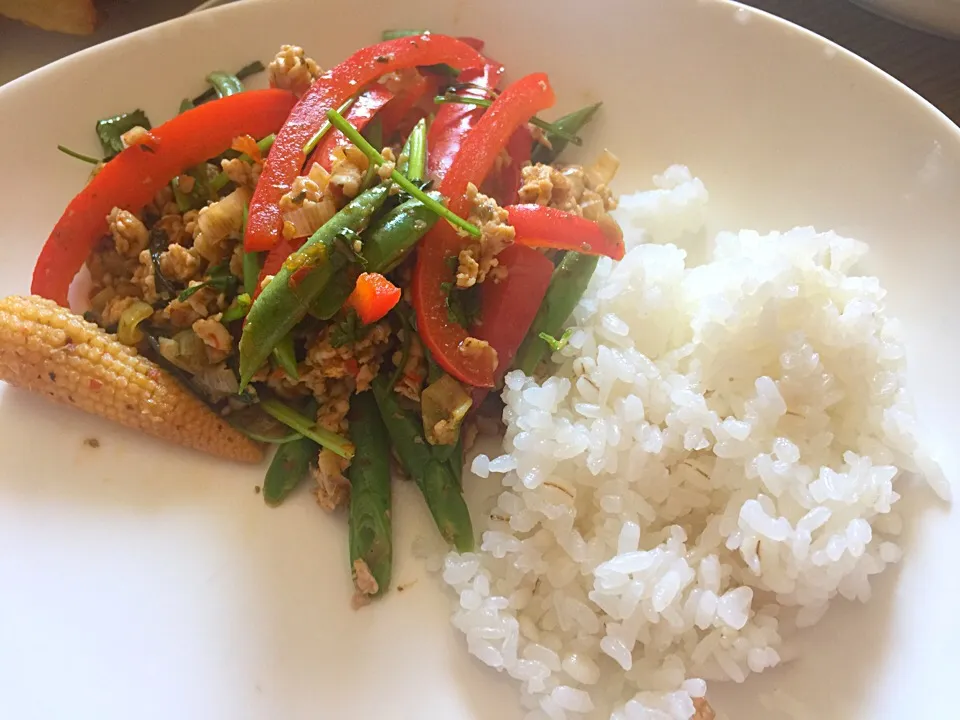 Snapdishの料理写真:Thai chicken basil|yeni kartikasariさん