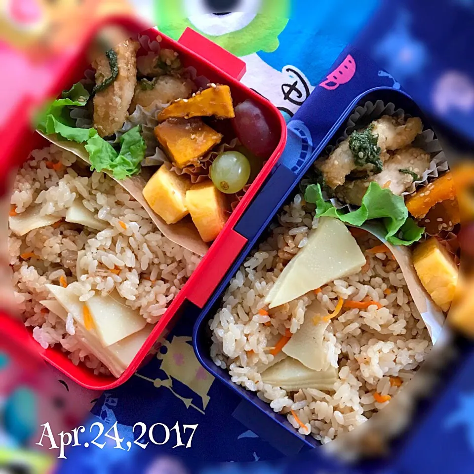 今日の#女子中学生弁当 は、たけのこごはん|Hiroko Kさん