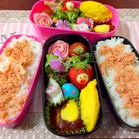 Snapdishの料理写真:🌸愛息子&愛娘🌸お弁当|Kii mamaさん