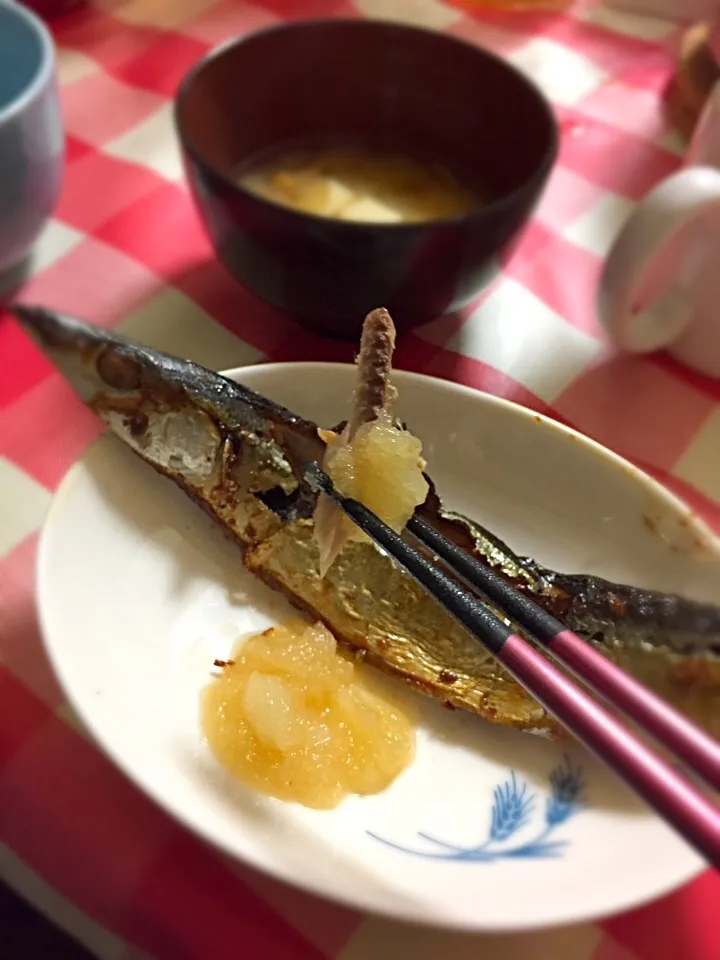 秋刀魚を新玉ねぎのこぶおろしで♪子どもたちに大好評でした(*^o^*)|hanakoさん