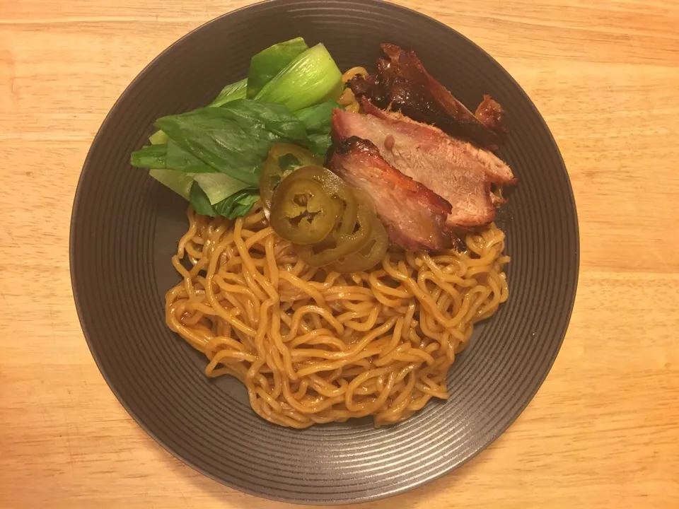 Snapdishの料理写真:Char Siu Ramen Noodles with Baby Bok Choy|Anne Willさん