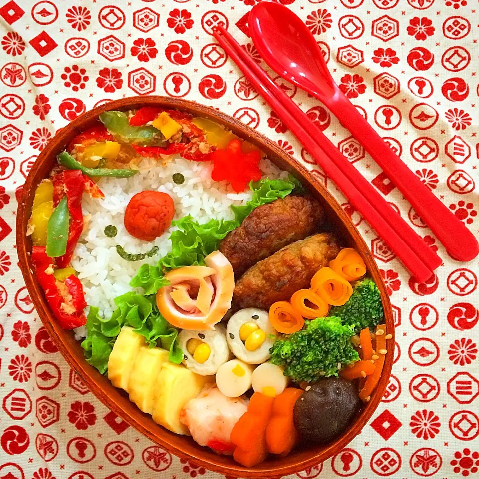 Snapdishの料理写真:今日のJK長女のお弁当。|ゆりねかふぇさん