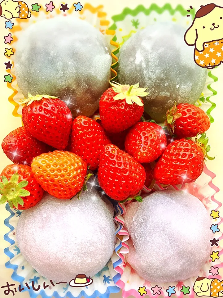 30個入って100円の苺🍓を使ったいちご🍓大福😊💕|しずママさん