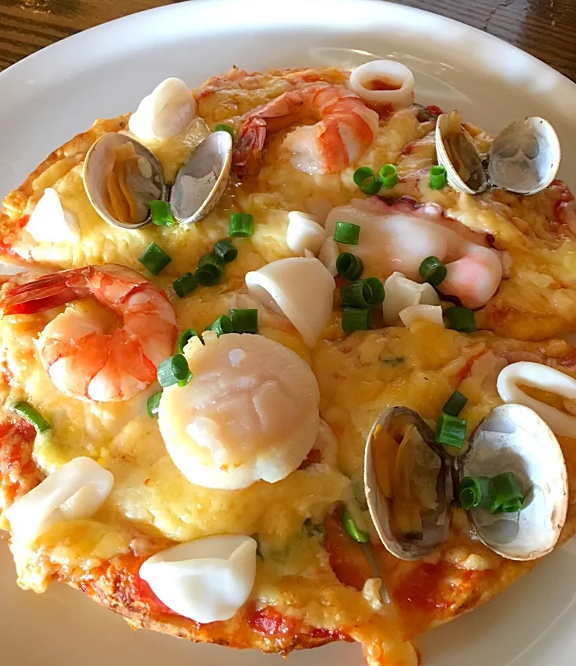 【NICOLA PIZZA】のシーフードミックス🦑🦐pizza|yoshikoさん