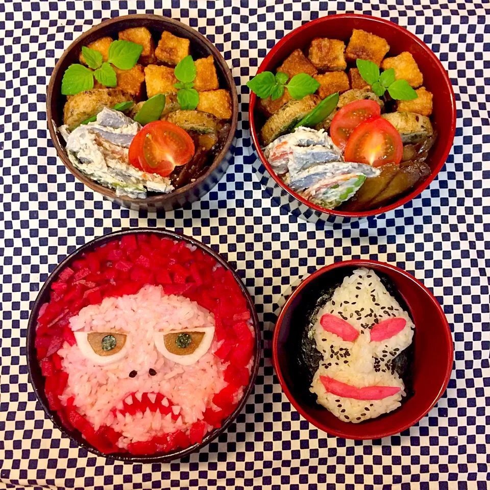 Snapdishの料理写真:vegan弁当
ピグモン＆ダダ星人|makiko_aさん