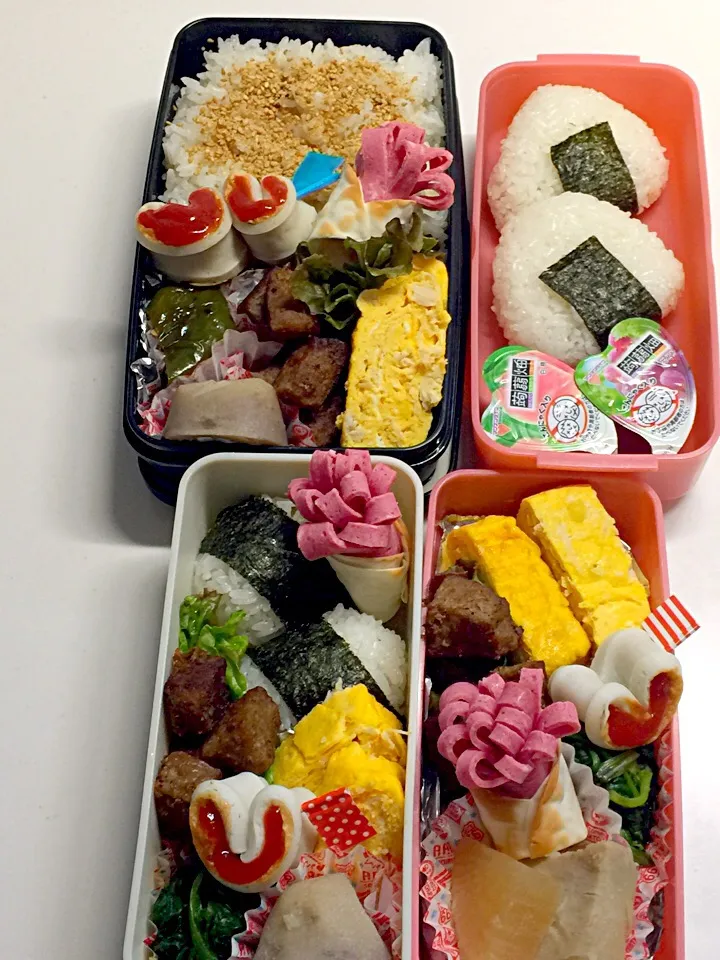 花束💐弁当🍙|三姉妹のママさん