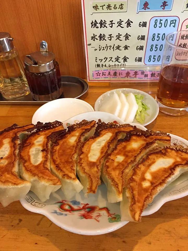 東亭 焼き餃子定食|よだみなさん