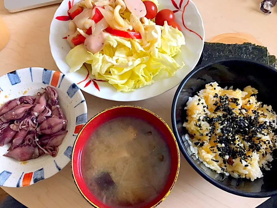 4月25日朝食兼昼食|ばぁさんさん