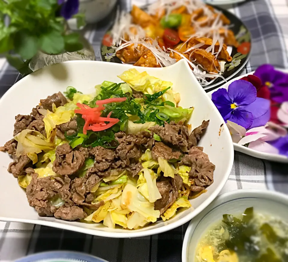 肉キャベツの下は焼きそば|シュトママさん