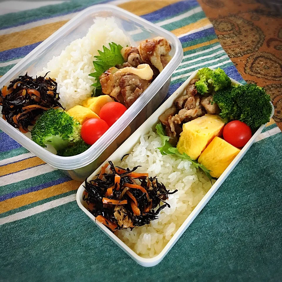 #お弁当 #おひるごはん 

今日の主人と息子のお弁当🍱|renharuruさん