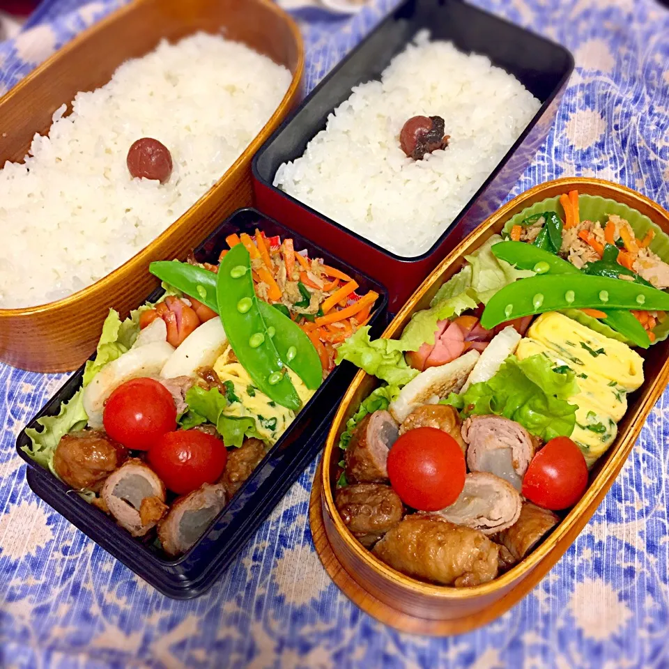 Snapdishの料理写真:4/26 高校男子のお弁当&パパ弁|おおけいさん