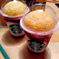 Snapdishの料理写真:ストローがささらない笑笑けど甘くて美味しかった♡
#スタバ#アメリカンチェリーパイフラペチーノ|Rasayi723さん