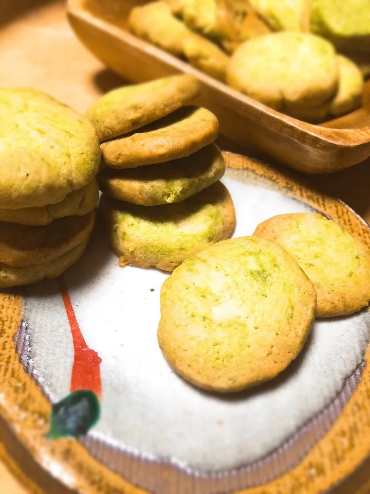 Snapdishの料理写真:お抹茶クッキー🍵|おじさんさん