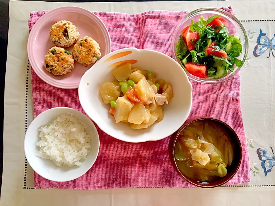 鶏肉と根菜の味噌煮のご飯|みよさん