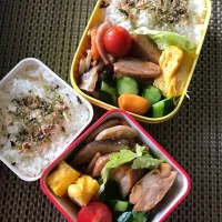 Snapdishの料理写真:母さん＆娘のお弁当〜♬*ﾟ|kiyomiさん