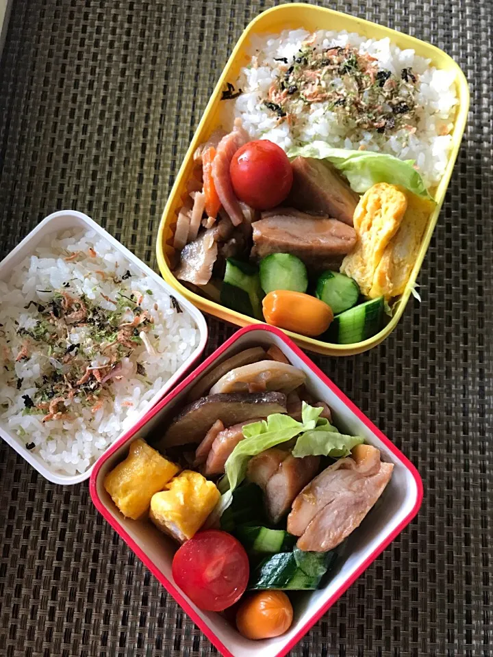 Snapdishの料理写真:母さん＆娘のお弁当〜♬*ﾟ|kiyomiさん