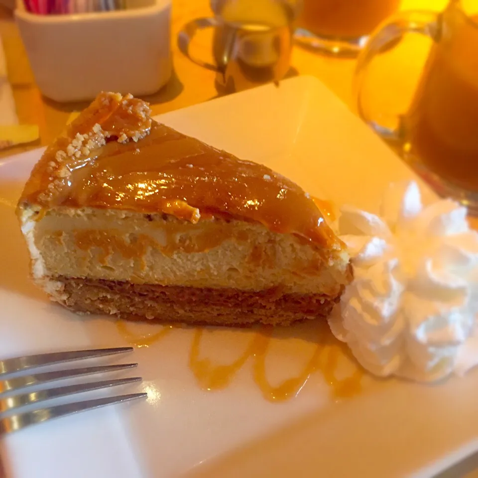 Salted caramel cheesecake from the Cheesecake Factory|TJ McAfoosさん