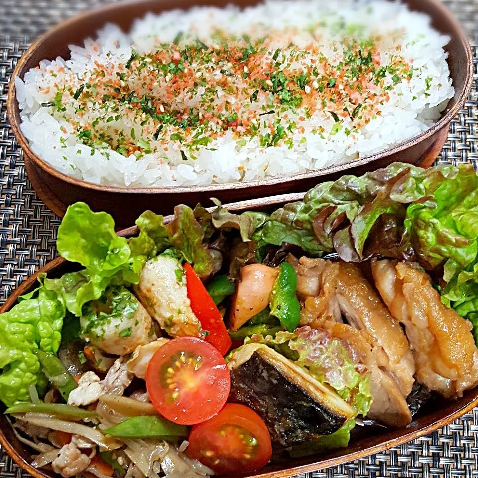 今日のお弁当🎵　鳥もも照り焼き🐔🐔🐔|クッキングオヤジさん