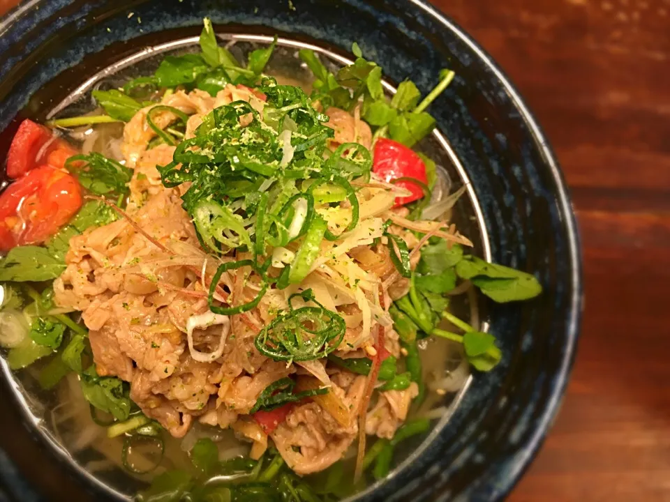 牛しゃぶ胡麻だれそうめん4|半田手延べそうめんの店 阿波や壱兆さん