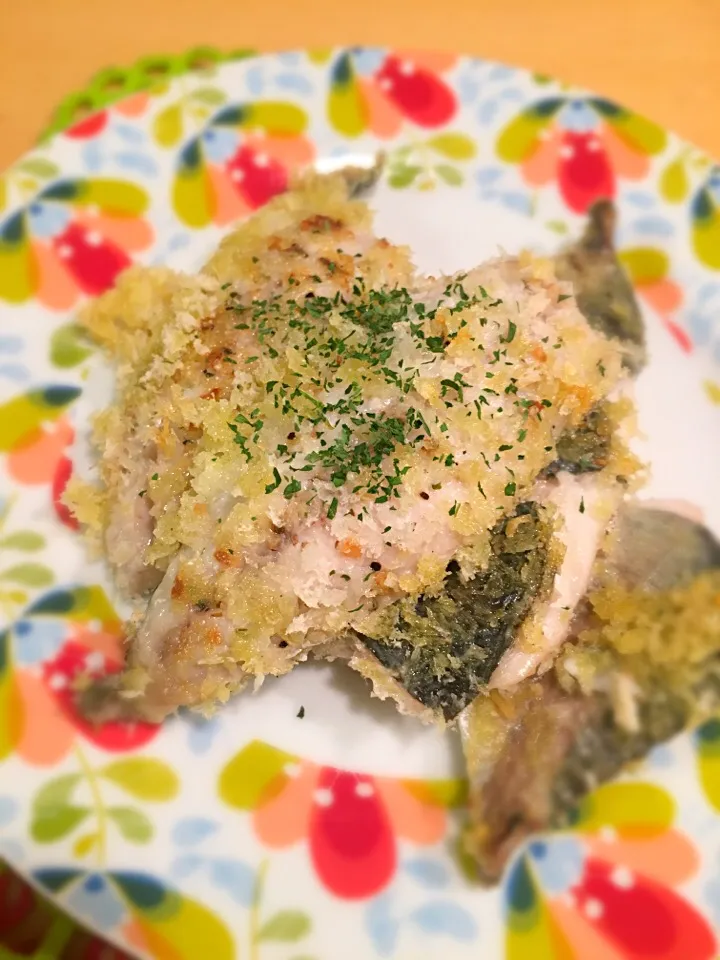 鯵のチーズパン粉やき|アリエッティさん