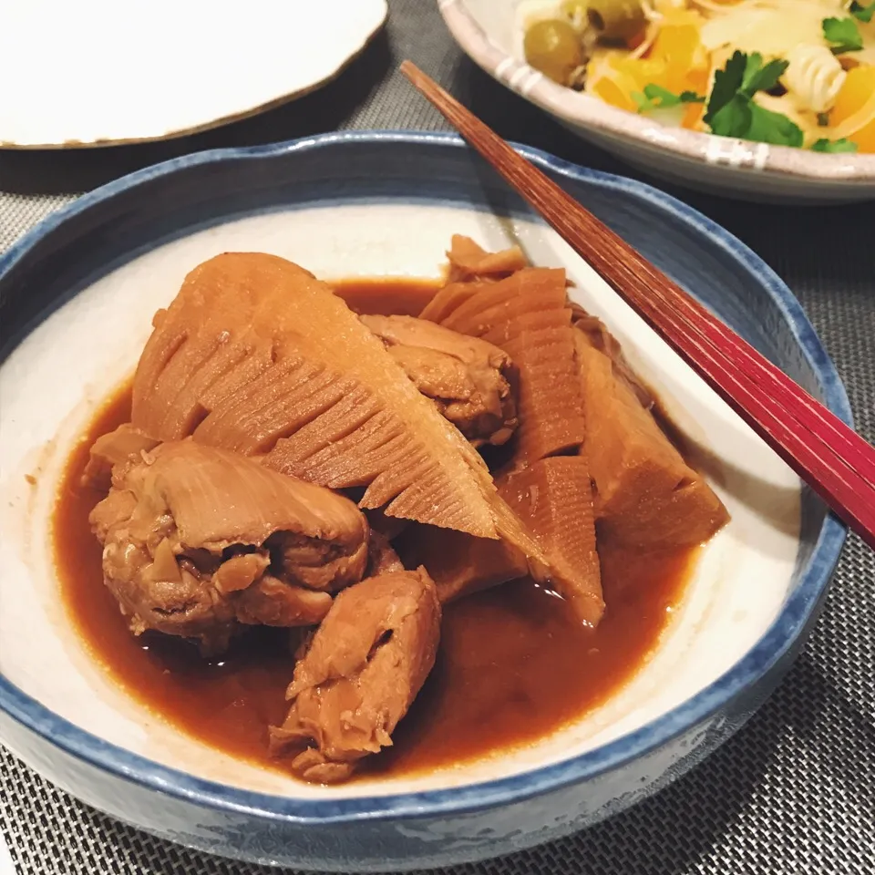 鶏とタケノコの味噌煮|麻紀子さん