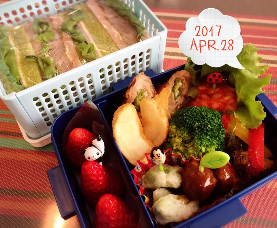 遠足日和💕
息子のサンドイッチ弁当💕

#サンドイッチ弁当 #サンドイッチ #遠足弁当|Tsukiさん