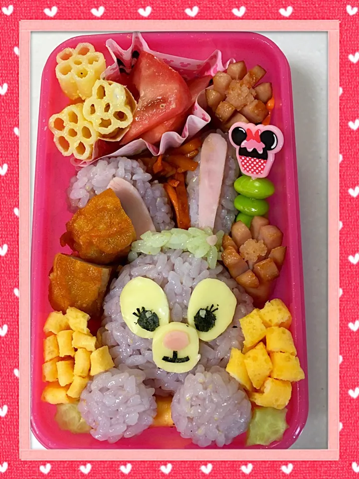 娘ちゃん遠足お弁当🐰ステラルー🐰|クランちゃんさん