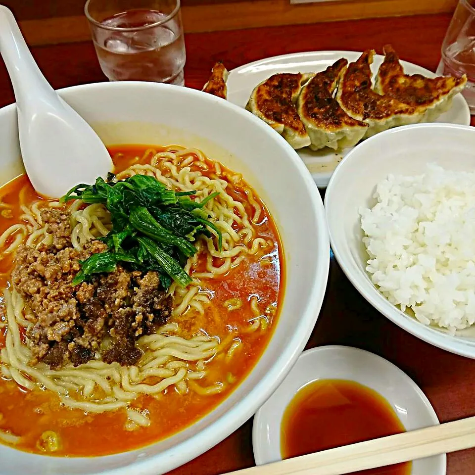 担々麺&餃子&ライス🎵|しまだ ちえこさん