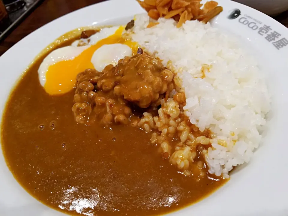 ココイチ納豆カレーじゃけん!!|まぁちさん