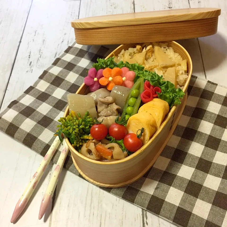 筍ごはん弁当|サリーさん