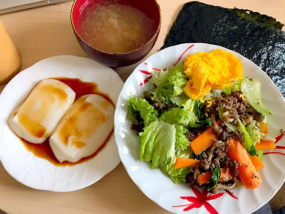 Snapdishの料理写真:4月30日朝食兼昼食|ばぁさんさん