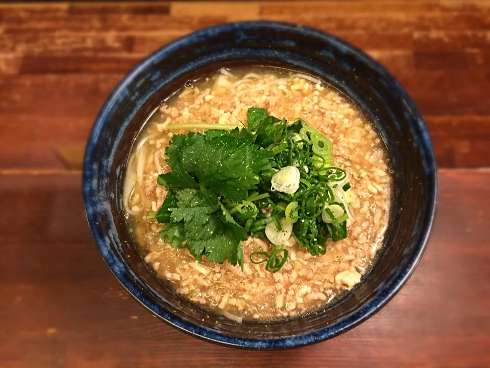 鶏そぼろみぞれ温めん1|半田手延べそうめんの店 阿波や壱兆さん