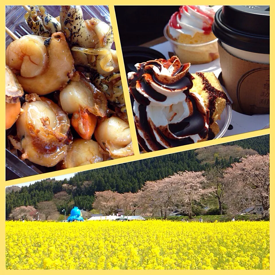 Snapdishの料理写真:４月３０日
大崎・鳴子温泉
菜の花フェスティバルにて|Yu Yu mamaさん