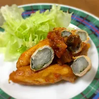 Snapdishの料理写真:よ〜んさんの料理 【 4歳オススメ 】シャキシャキ大根のトマト照り焼き|パルコさん