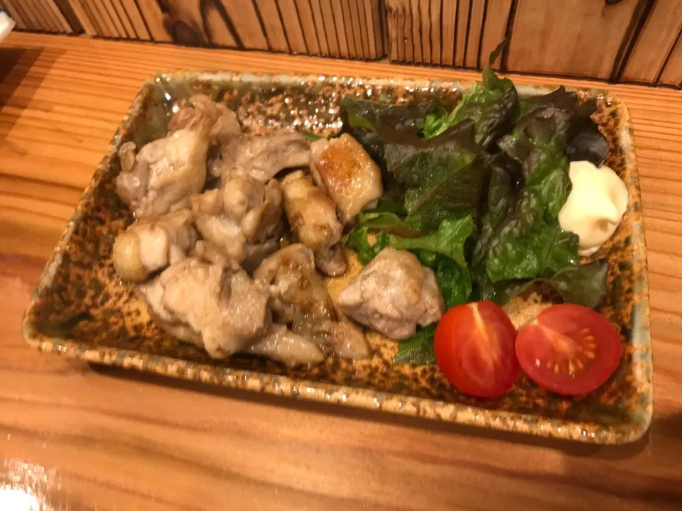 鶏モモ肉塩焼き|西やんさん