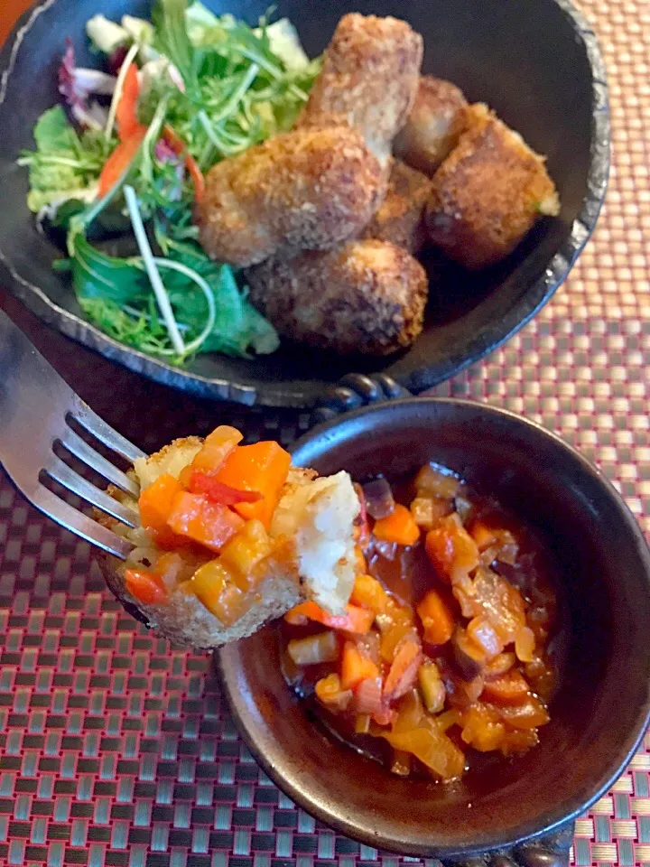 Croquetas de Bacalao🐟ｸﾛｹｯﾀ ﾃﾞ ﾊﾞｶﾗｵ<鱈のｺﾛｯｹ>|🌈Ami🍻さん