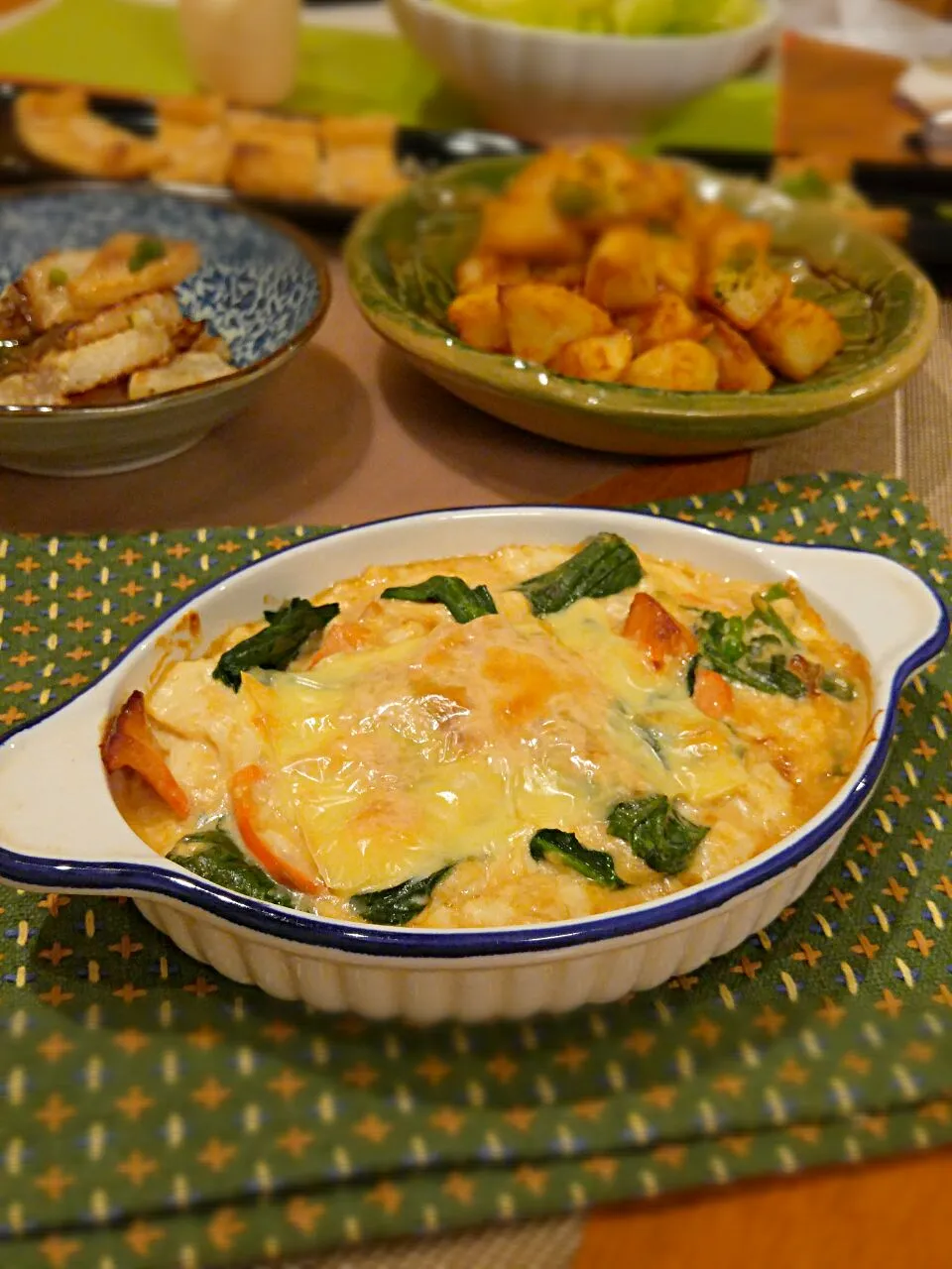 和風グラタン*豆腐に味噌にチーズはとてもよく合う|めいさん