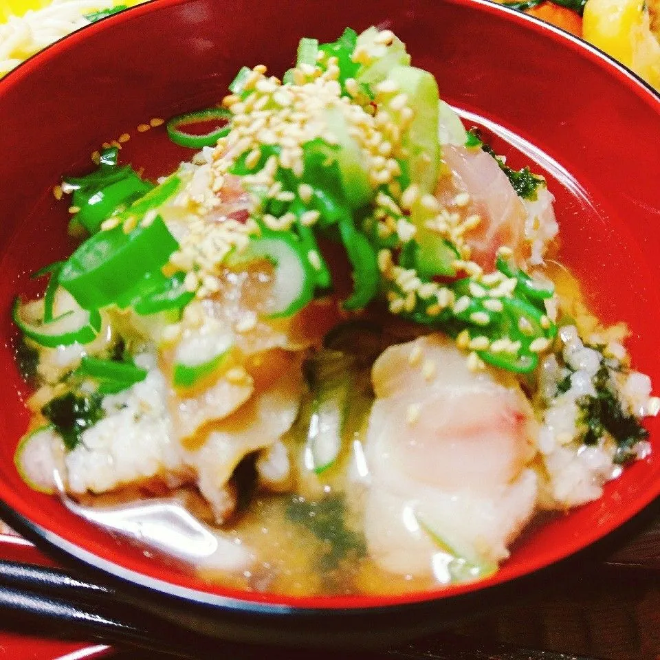 料亭の白身魚のお茶漬け|vege食堂さん