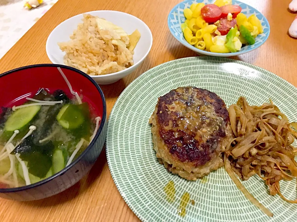 ごぼう味噌煮ハンバーグ|lapinさん