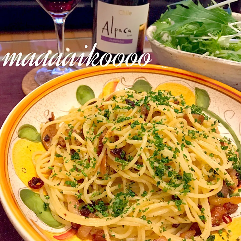 ペペロンチーノ🍝🍷|マイコさん