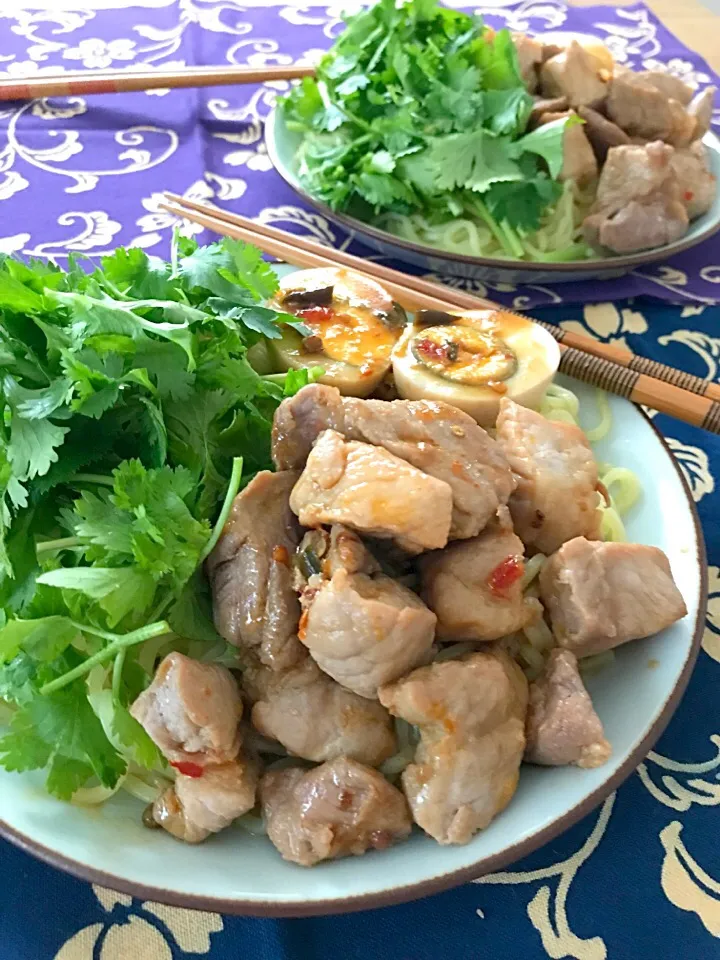 #まぜそば#パクチー|acoさん