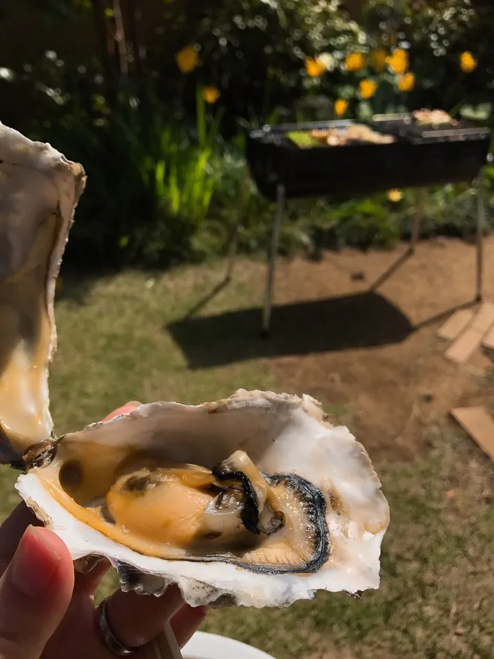 Snapdishの料理写真:BBQ 焼き牡蠣|ふうりんさん