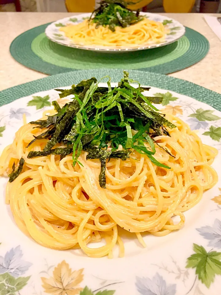 Snapdishの料理写真:たらこクリームスパ🍝|Mayumiさん