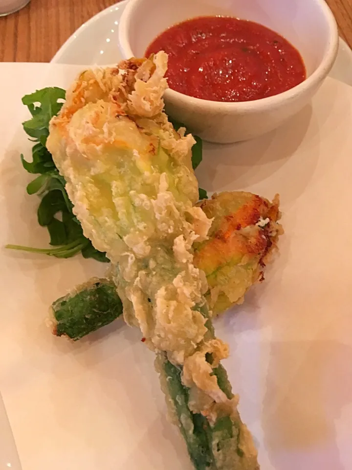 Stuffed zucchini flowers @ Prego|Ong Sor Fernさん