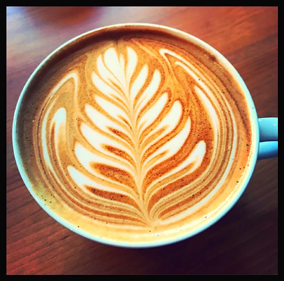 Snapdishの料理写真:latte artーleaf🌿
〜教室にて〜|まどさん