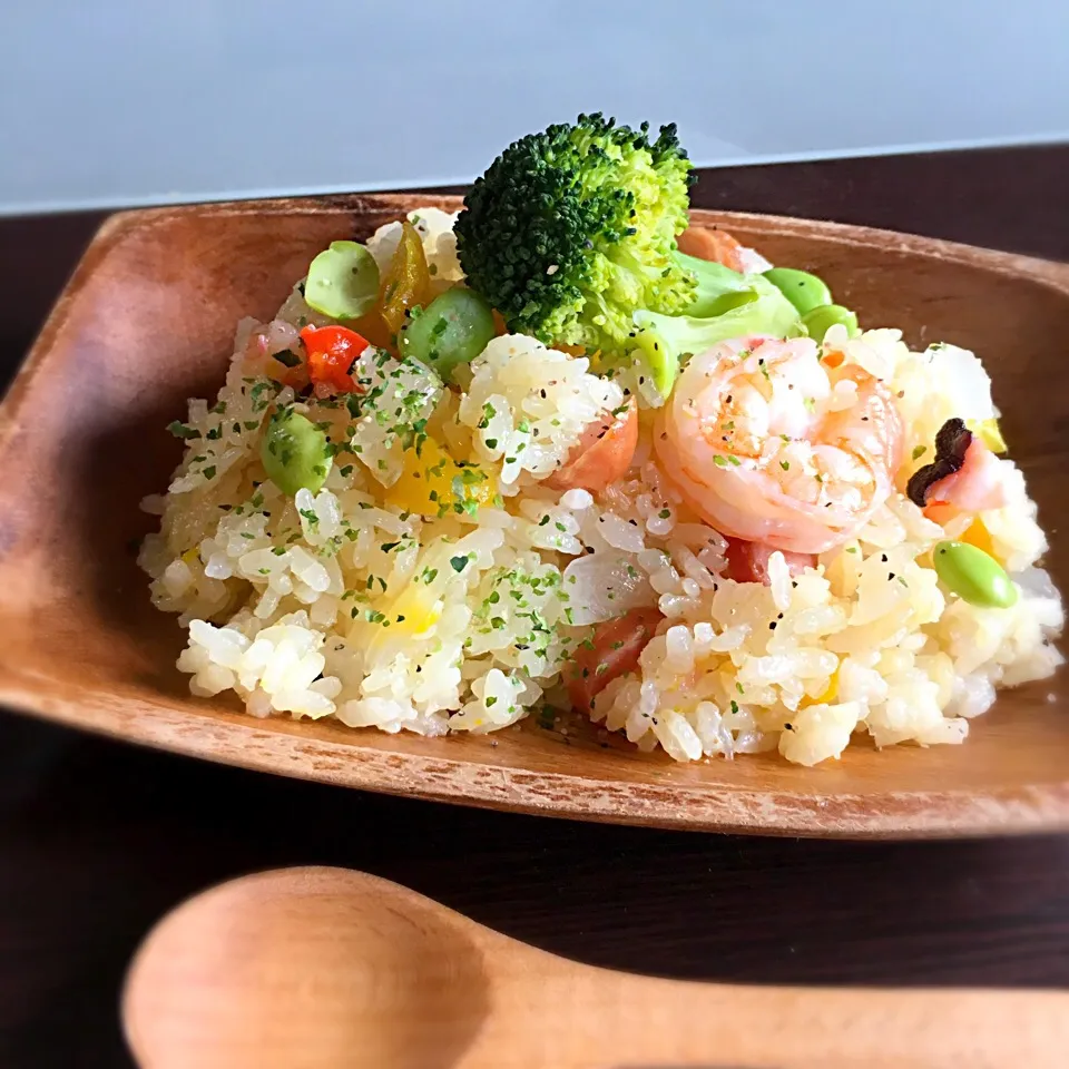 タコパの残った材料で炊飯器パエリア～♪|ゆきっちん(・8・)さん