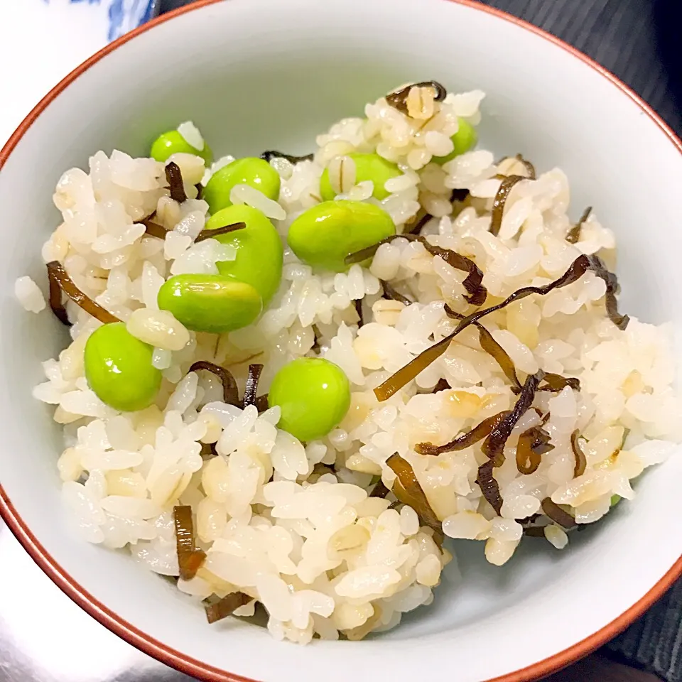 もち麦枝豆ごはん🍚|Asamiさん