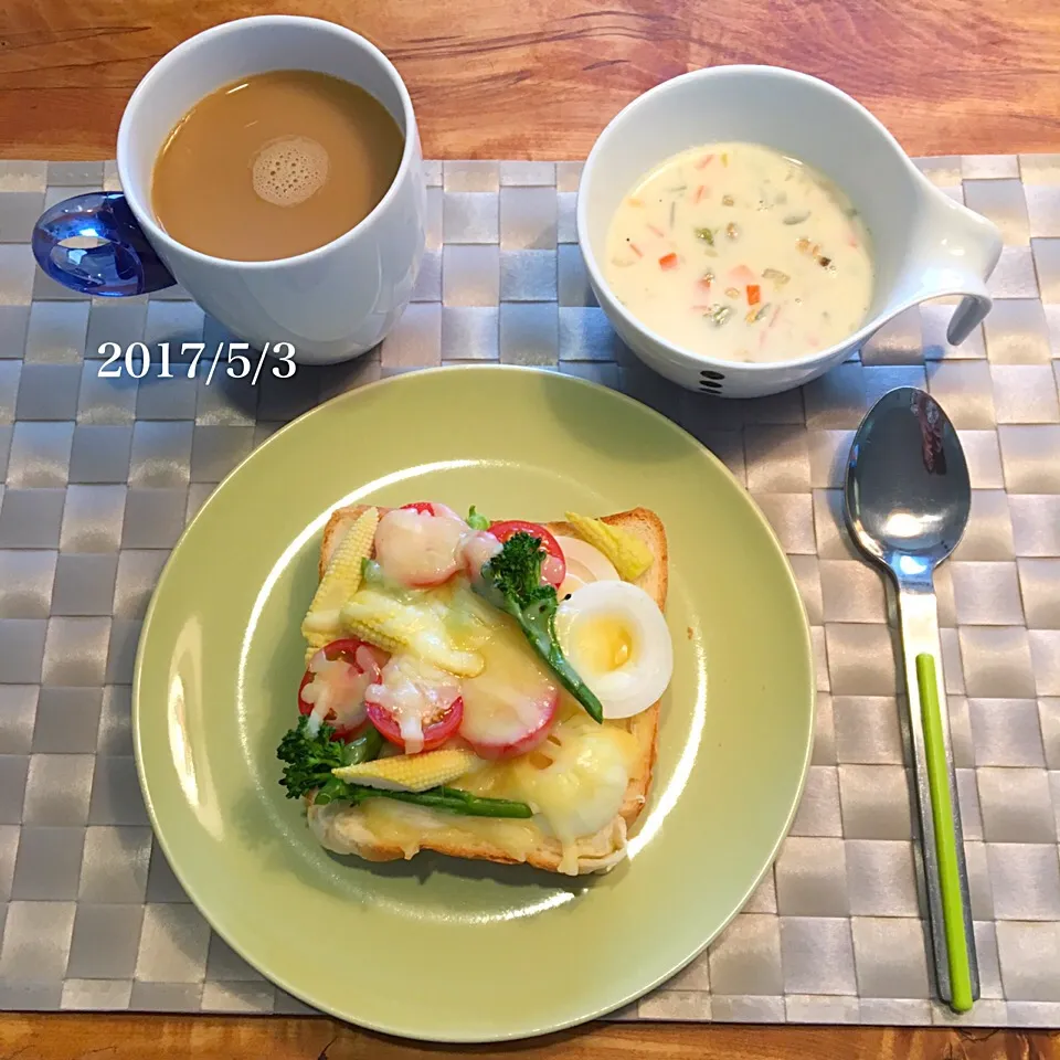 Snapdishの料理写真:朝ごはん 2017・5・3|ローゼルさん